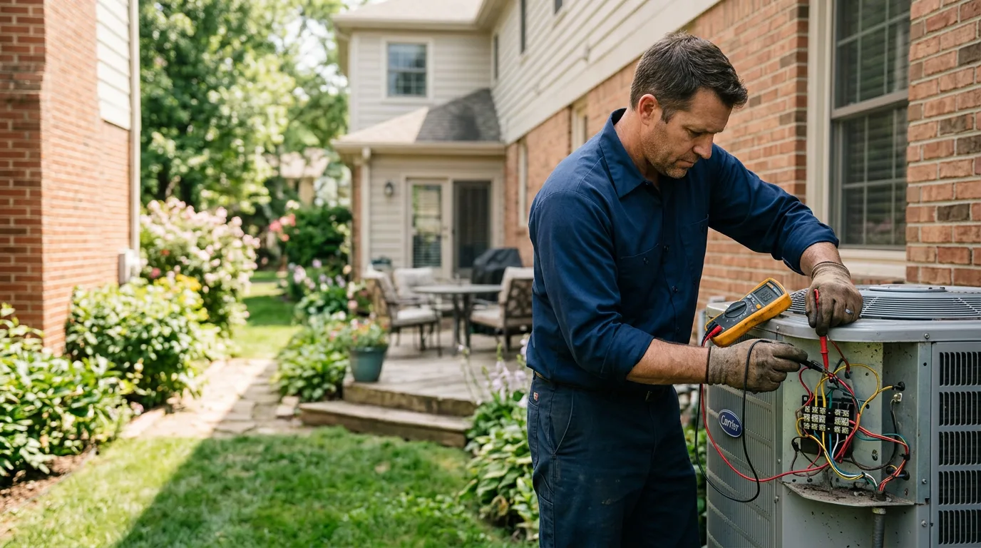 HVAC technician working near Gazelle, CA